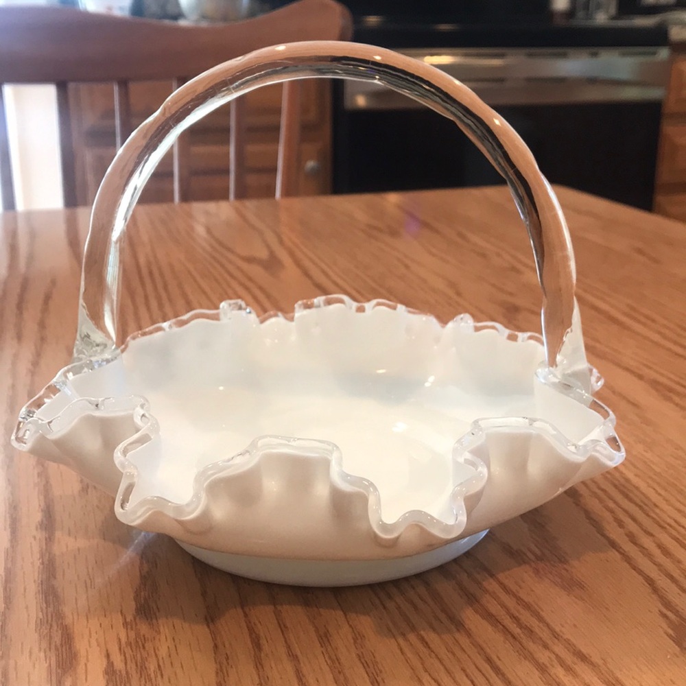 Fenton Candy Dish Basket🍬